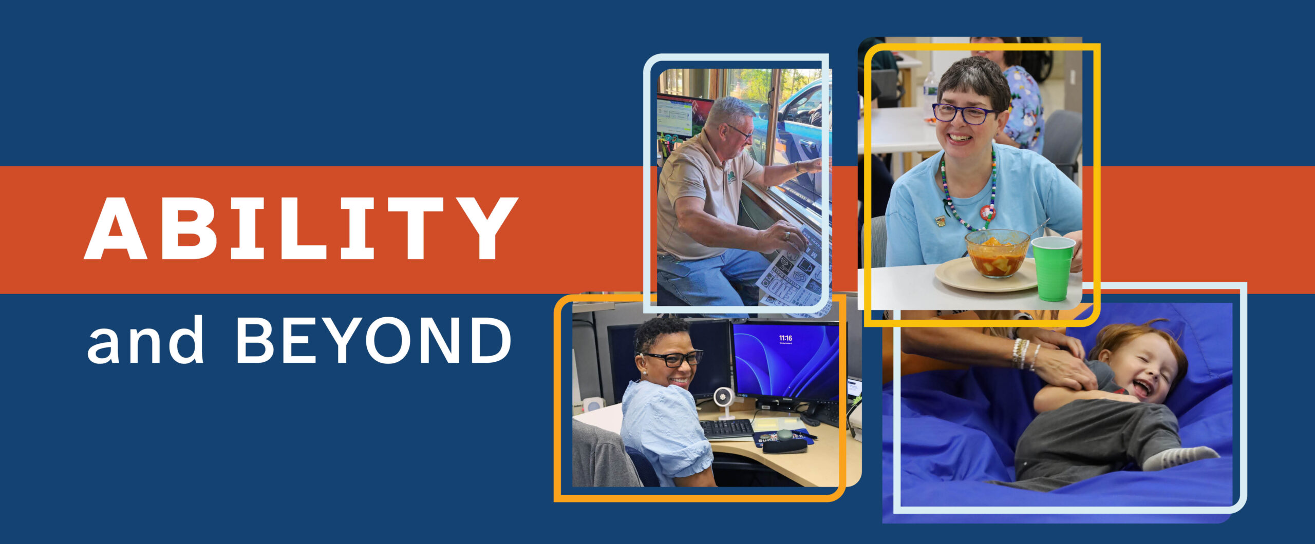 two US veterans with words possibility begins here and link to story with video about a veteran