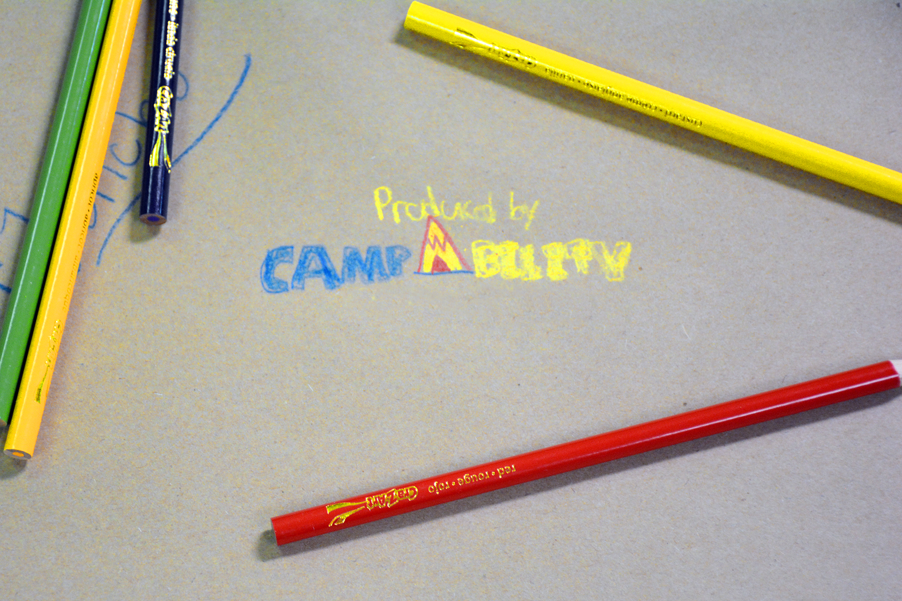 words CampAbility drawn in pencil by camper