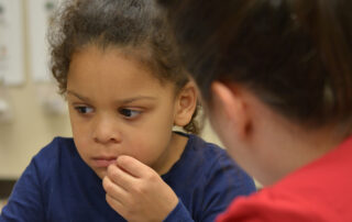 young child in aba classes