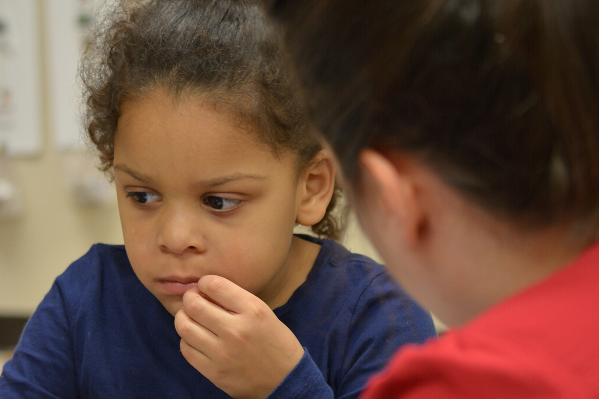 young child in aba classes