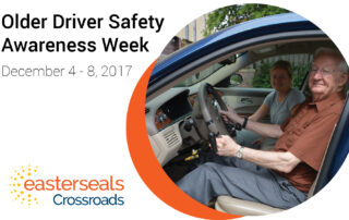 image of older driver with instructor in car