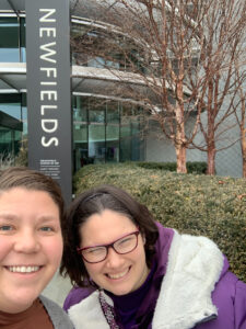 Rachel and Stacey enjoying an outing