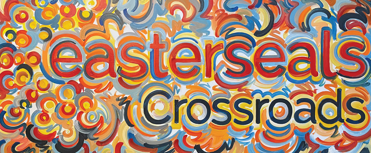 Easterseals Crossroads logo as a mural